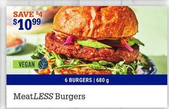 M & M Food Market Meatless burgers offer