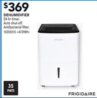 RONA Frigidaire dehumidifier offer