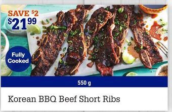 M & M Food Market Korean bbq beef short ribs offer