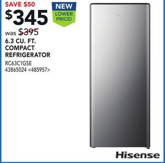 RONA Hisense 6.3 cu. ft. compact refrigerator offer