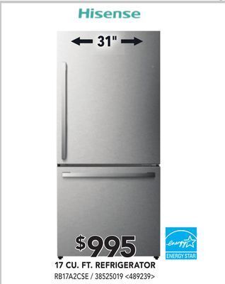 RONA Hisense 17 cu. ft. refrigerator offer