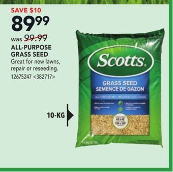 RONA All purpose grass seed offer