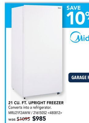 RONA Midea 21 cu. ft. upright freezer offer