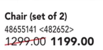 RONA Costa chair (set of 2) offer