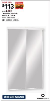 RONA Econo sliding mirror door 48 offer