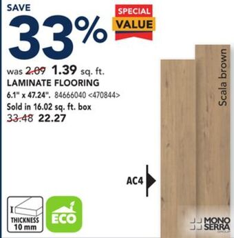 RONA Mono serra laminate flooring 6.1 x 47.24 offer