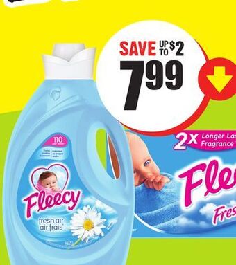 Chalo FreshCo Fleecy fabric softener 2.6 l or dryer sheets 120 pk offer