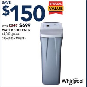 RONA Whirlpool water softener offer