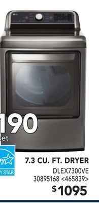 RONA Lg 7.3 cu. ft. dryer offer