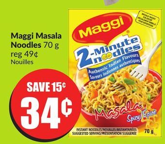 Chalo FreshCo Maggi masala noodles 70 g offer