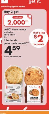 Valu-mart Pains ronds naan pc, 8's offer