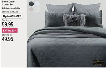 Linen Chest Soho duvet cover set offer