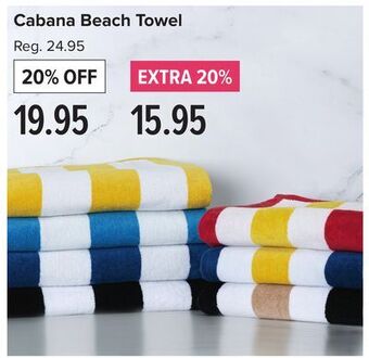 Linen Chest Cabana beach towel offer