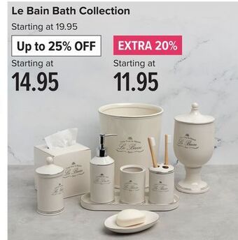 Linen Chest Le bain bath collection offer