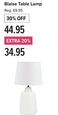 Linen Chest Blaise table lamp offer