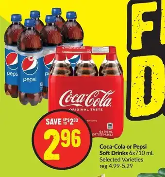 FreshCo Coca-Cola soft drinks 6 x 710ml offer