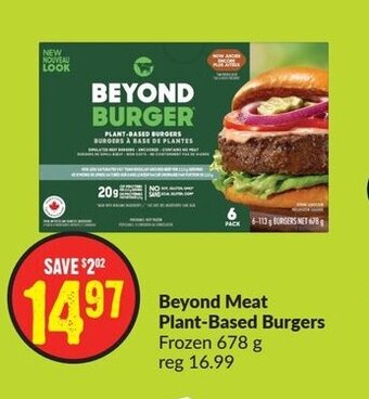 FreshCo Beyond Meat Plant-Based Burgers Frozen 678 g offer