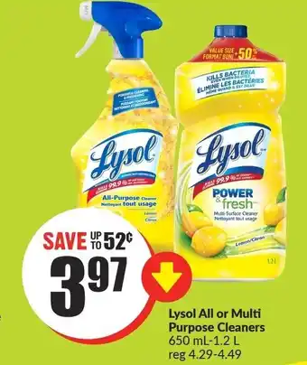FreshCo Lysol all offer