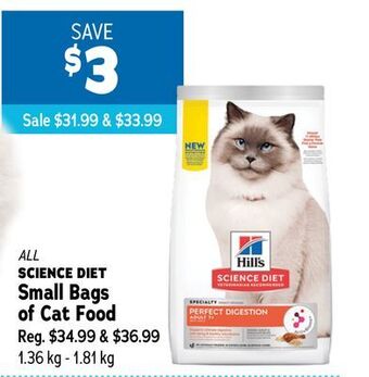 Ren’s Pets Depot All science diet small bags of cat food offer