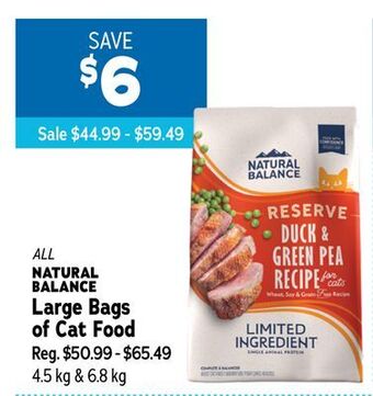 Ren’s Pets Depot All natural balance large bags of cat food offer