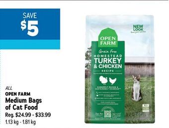 Ren’s Pets Depot All open farm medium bags of cat food offer