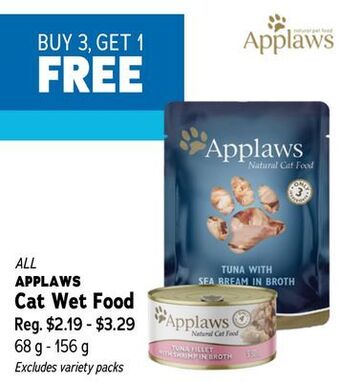 Ren’s Pets Depot All applaws cat wet food offer