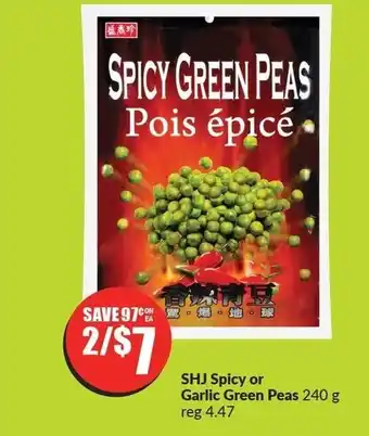 FreshCo SHJ Spicy or Garlic Green Peas 240 g offer