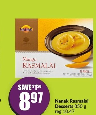 FreshCo Nanak Rasmalai Desserts 850 g offer