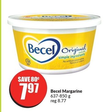 FreshCo Becel Margarine 637-850 g offer