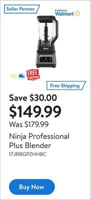Walmart Ninja professional plus blender offer