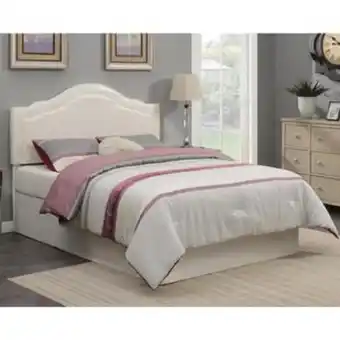 Aaron's Edmond queen headboard with full 9.5 tight top medium mattress with foundation offer