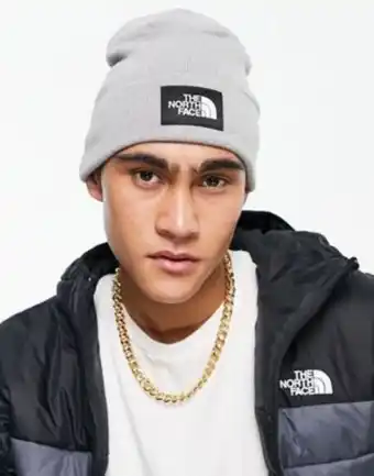 Asos The north face dock work beanie in heather gray offer