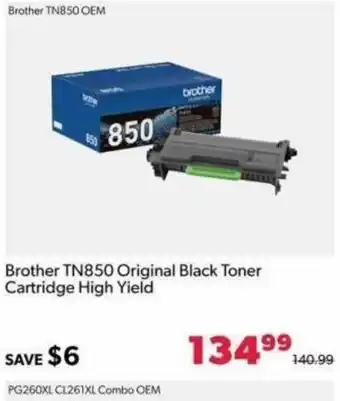 Primecables Brother TN850 Original Black Toner Cartridge High Yield offer