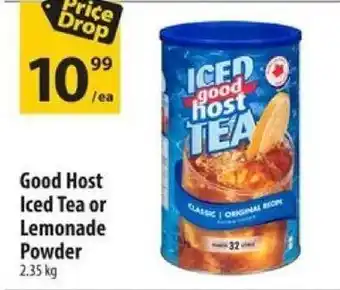 Co-op Good Host Iced Tea or Lemonade Powder 2.35 kg offer