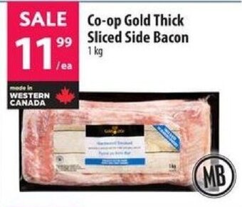 Co-op Co-op Gold Thick Sliced Side Bacon 1 kg offer