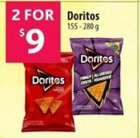 Co-op Doritos 155-280 g offer