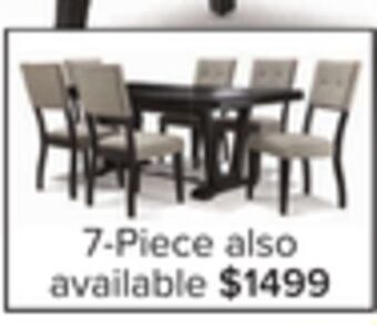 Leon's Imari 7-piece dining room set - black and grey offer