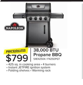 Leon's Napoleon freestyle 425 propane gas grill, graphite grey - f425dpgt offer