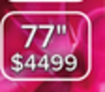 Leon's Samsung 774k hdr smart 120hz oled tv offer