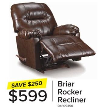 Leon's Briar rocker recliner - brown offer