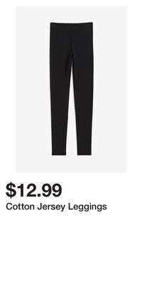 H&M Cotton jersey leggings offer