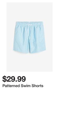 H&M Patterned swim shorts offer