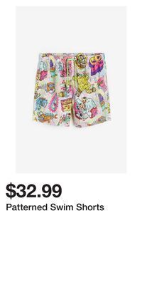 H&M Patterned swim shorts offer