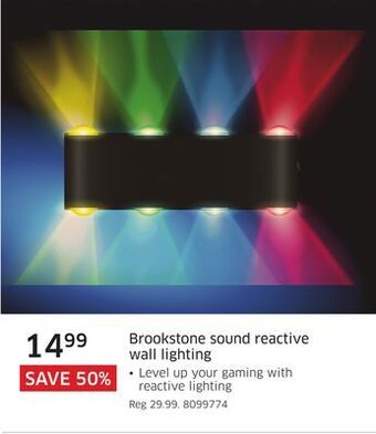 The Source Brookstone sound reactive wall lighting offer