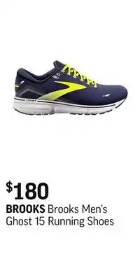 Sport Chek Brooks men's ghost 15 running shoes offer