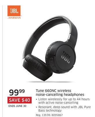 The Source Jbl tune 660nc wireless noise-cancelling headphones offer