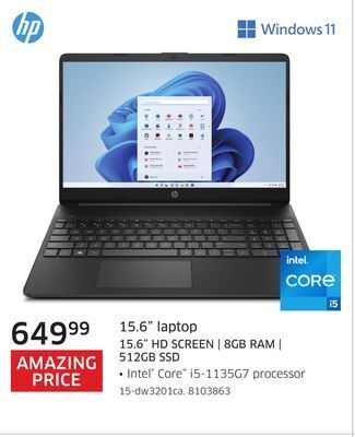 The Source Hp 15.6 laptop 15.6 hd screen | 8gb ram | 512gb ssd offer
