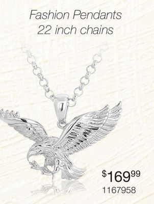 Charm Diamond Sterling silver 22 wing pendant offer