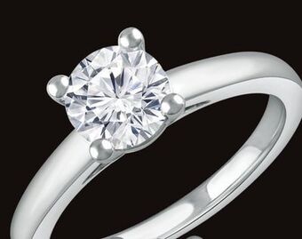 Charm Diamond Glacier fire 14k white gold 0.30ct ideal cut solitaire ring offer