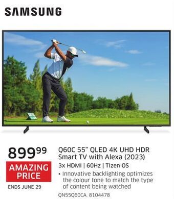 The Source Samsung q60c 55 qled 4k uhd hdr smart tv with alexa (2023) offer